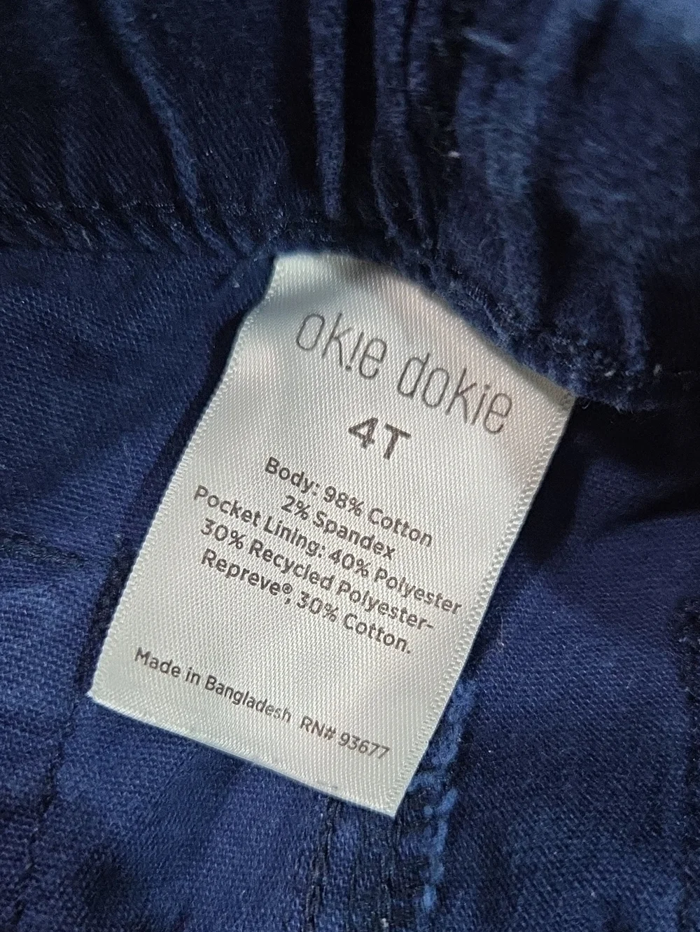 okie dokie size 4t